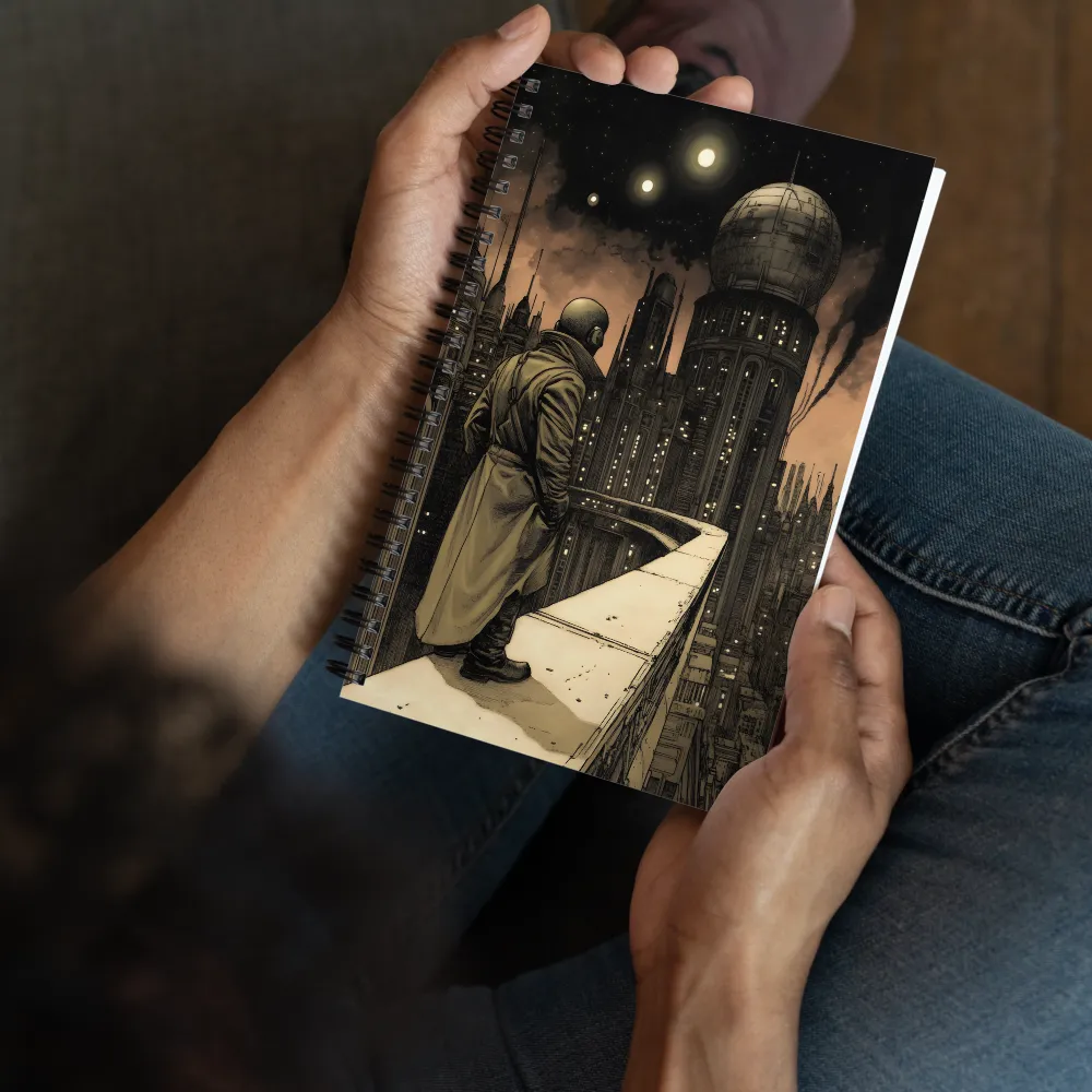 Overlooking Neo-Metropolis 
 Spiral Notebook | 140 pages
