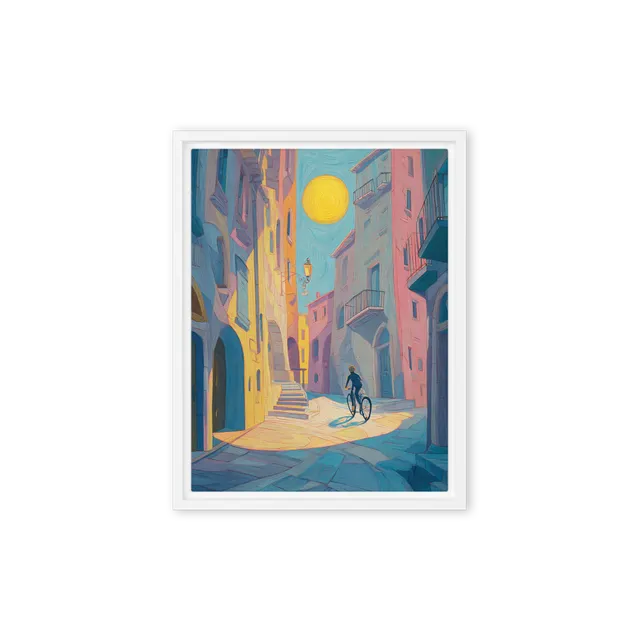 Sunlit Alley Ride | Art Print