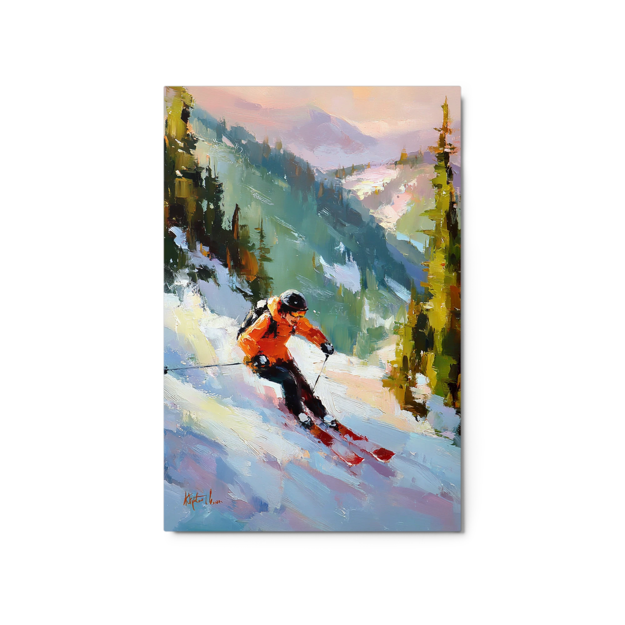 Downhill Alpine Skier