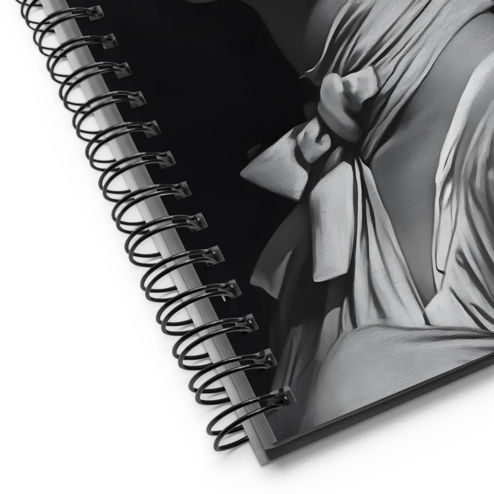 Hyperrealist Portrait, Woman in Headwrap 
 Spiral Notebook | 140 pages