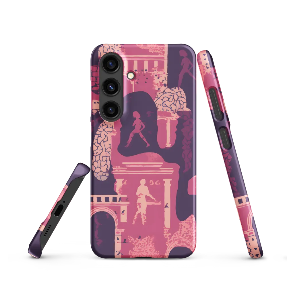 Surreal Digital Art with Figures and Architecture | Phone Case