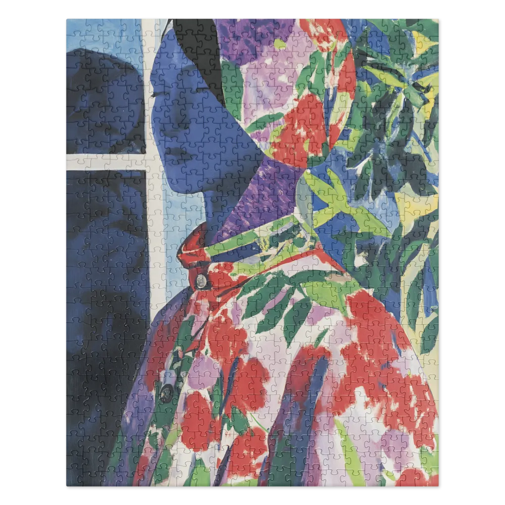 The Blue Portrait 
 Jigsaw Puzzle in Tin Box