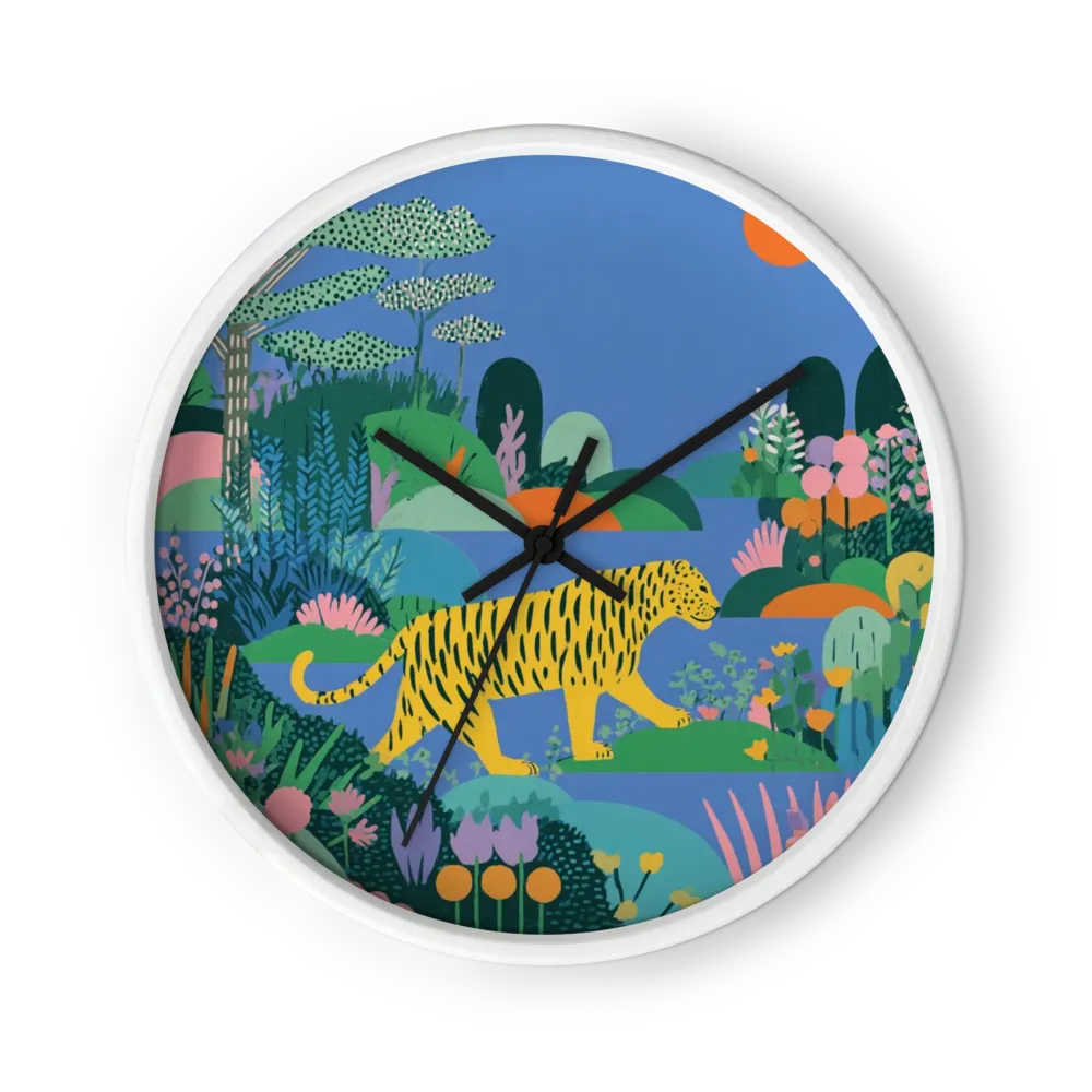 De Tijger in de Tuin | Wandklok