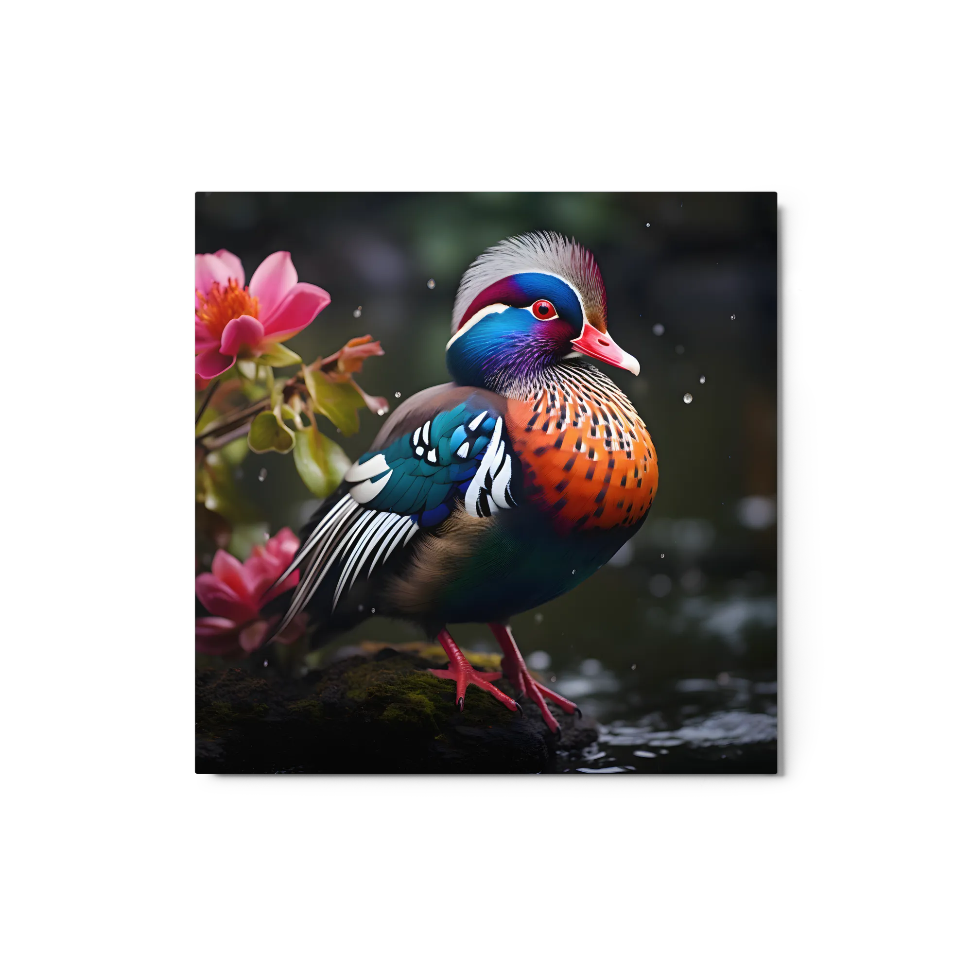 The Vibrant Mandarin Duck