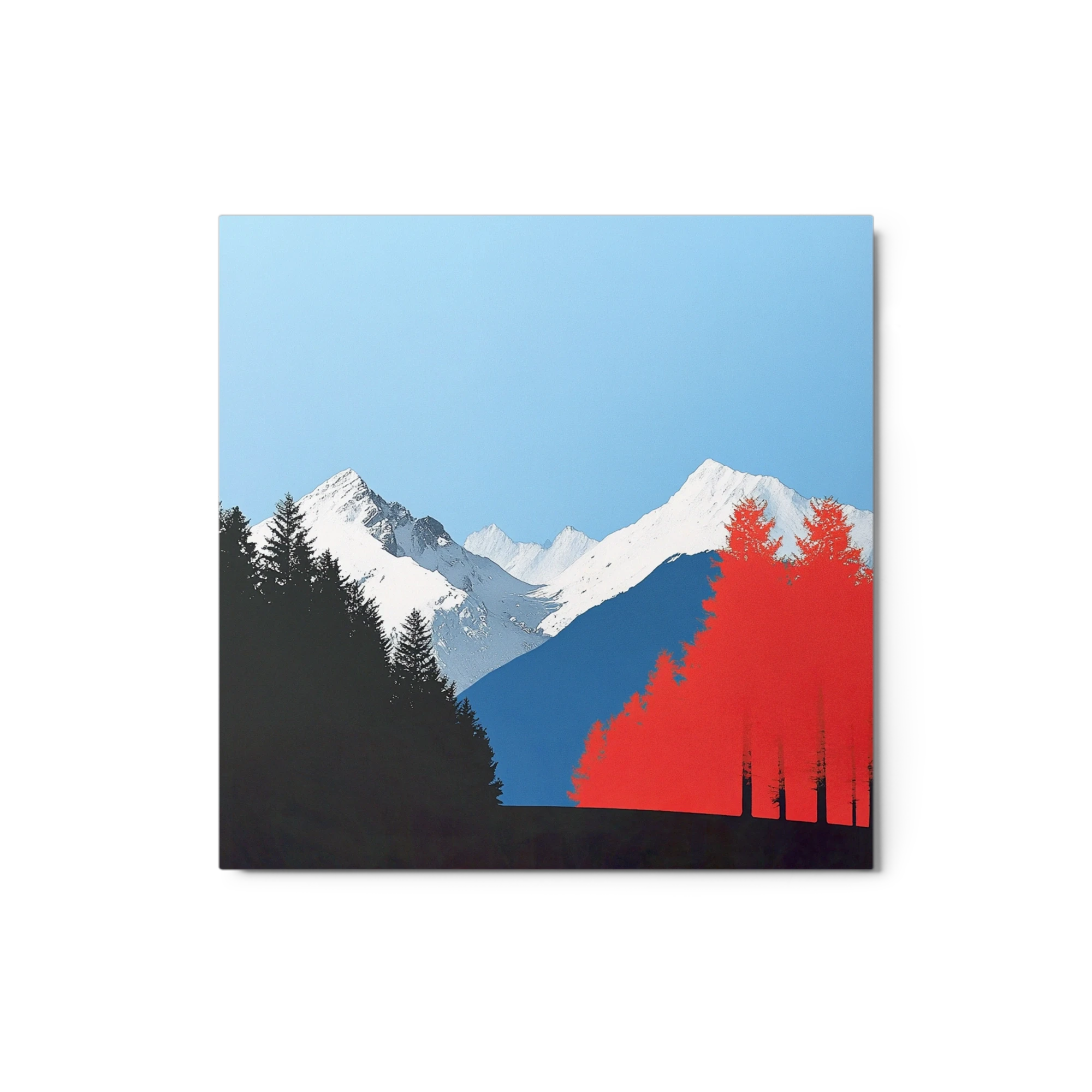 Minimalist Mountain Landscape