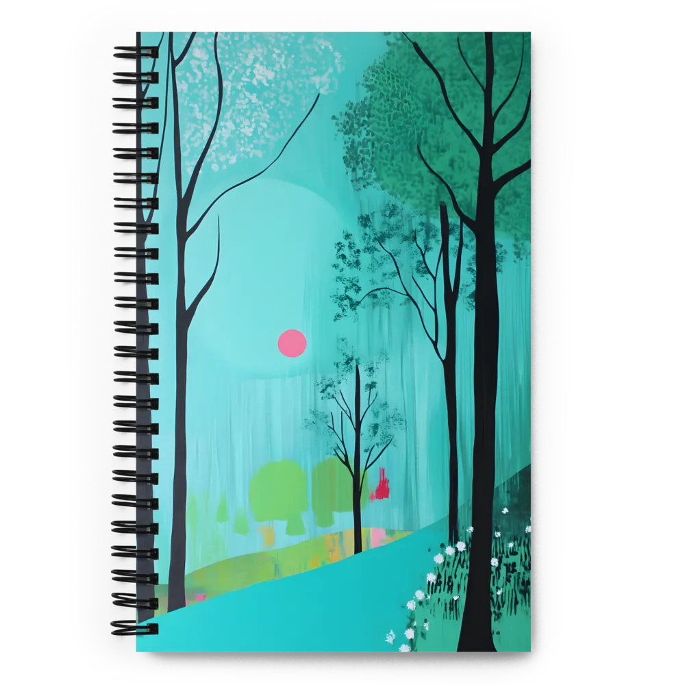 Teal Forest Serenade 
 Spiral Notebook | 140 pages