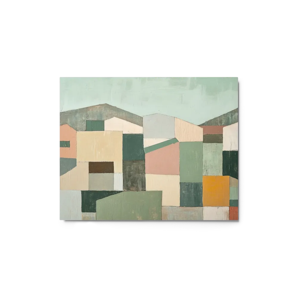 Muted Blocks Townscape | Art Print