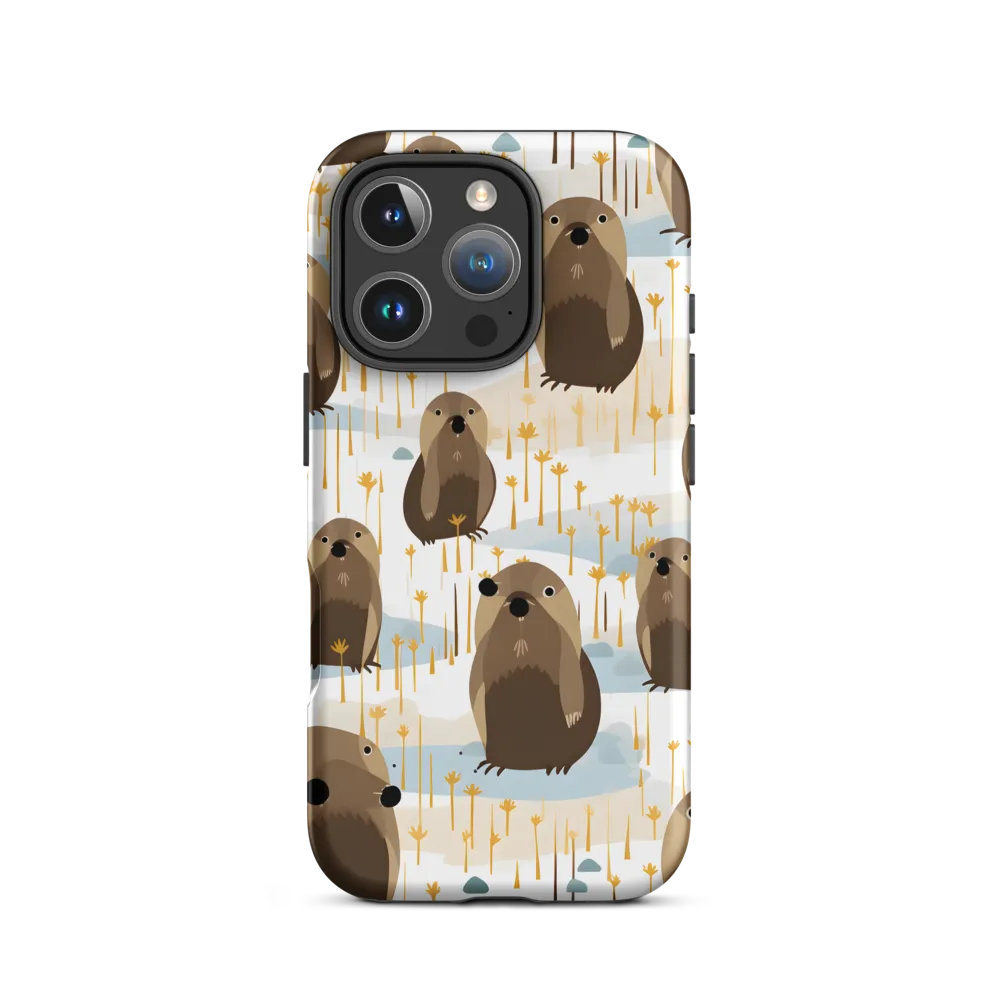 Whimsical Sea Otter Pattern | Phone Case