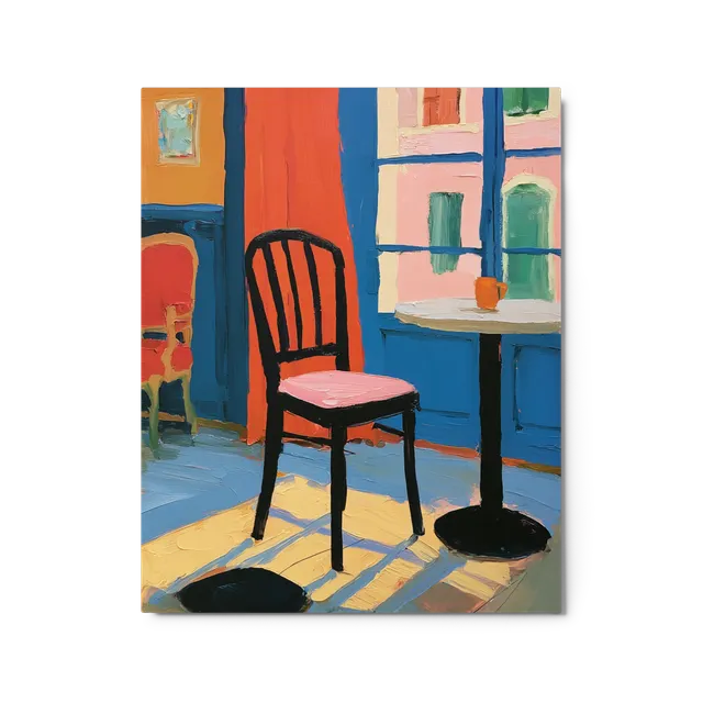 Sunlit Cafe Corner | Art Print
