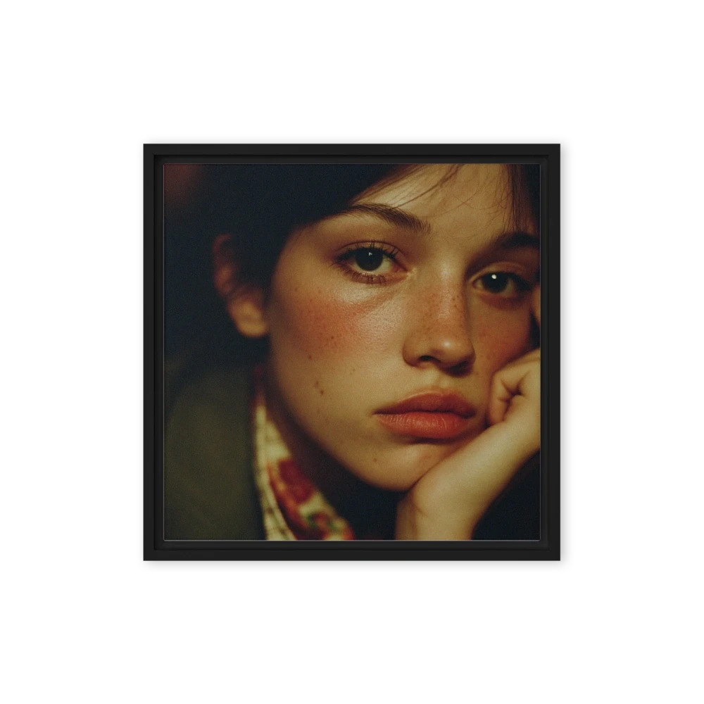 Warm Freckled Portrait | Art Print