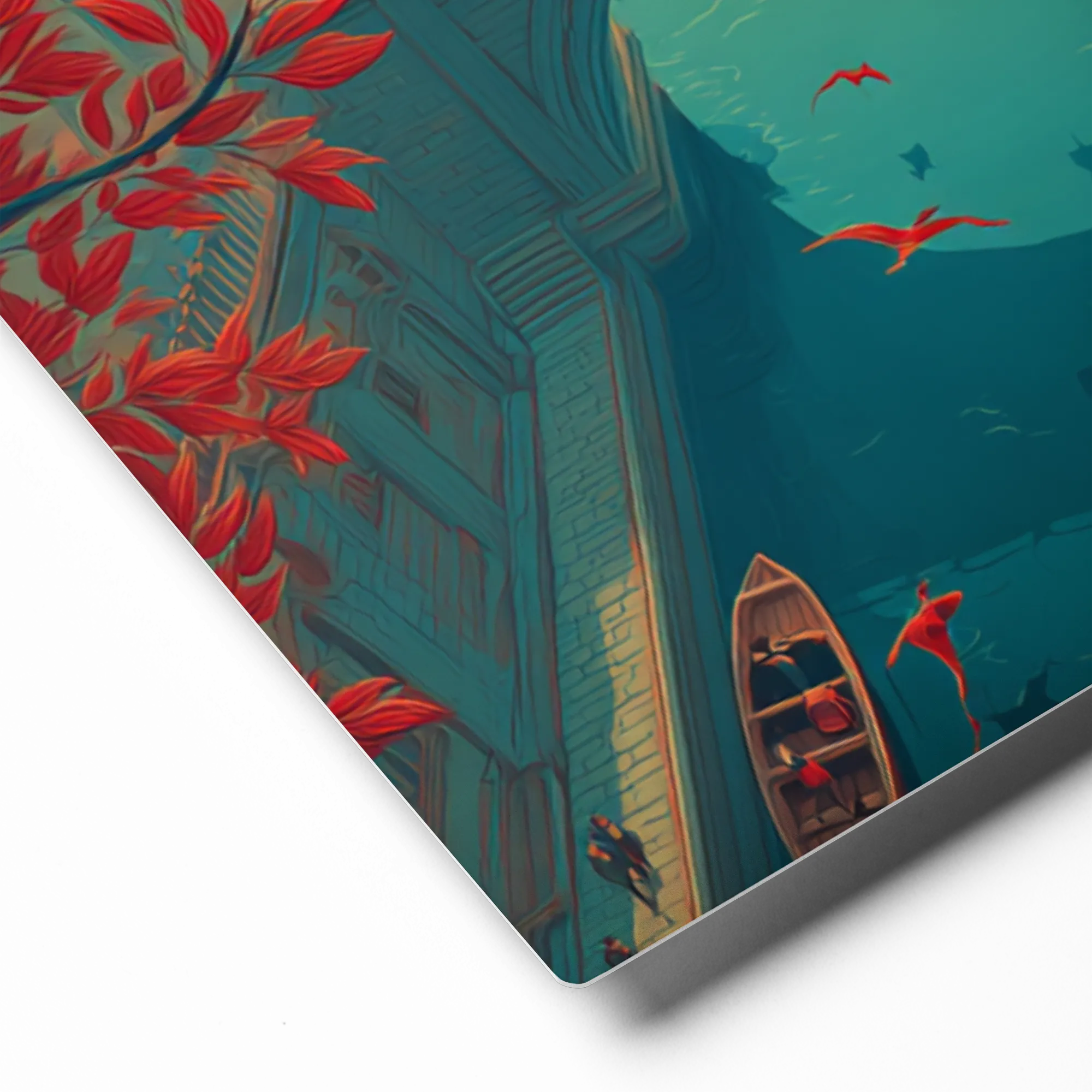 Crimson Canal | Art Print