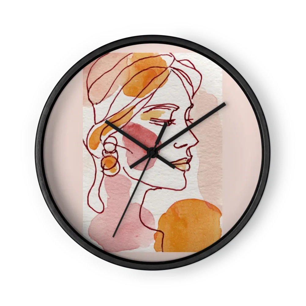 Terracotta Line Profile | Wall Clock