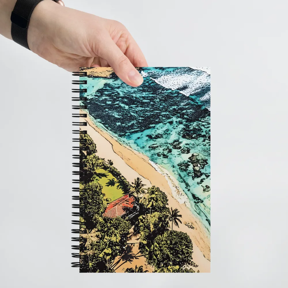 Tropical Shoreline Vista 
 Spiral Notebook | 140 pages