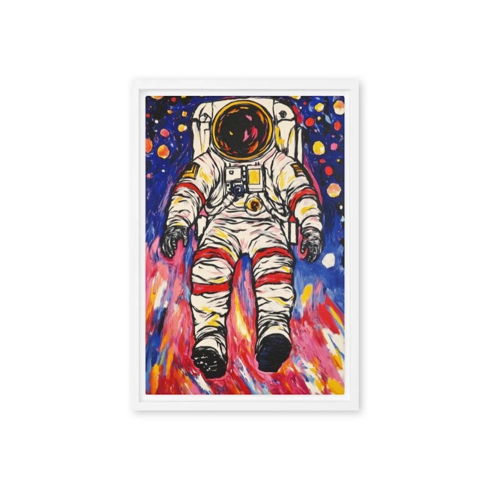 Colorful Astronaut in Space