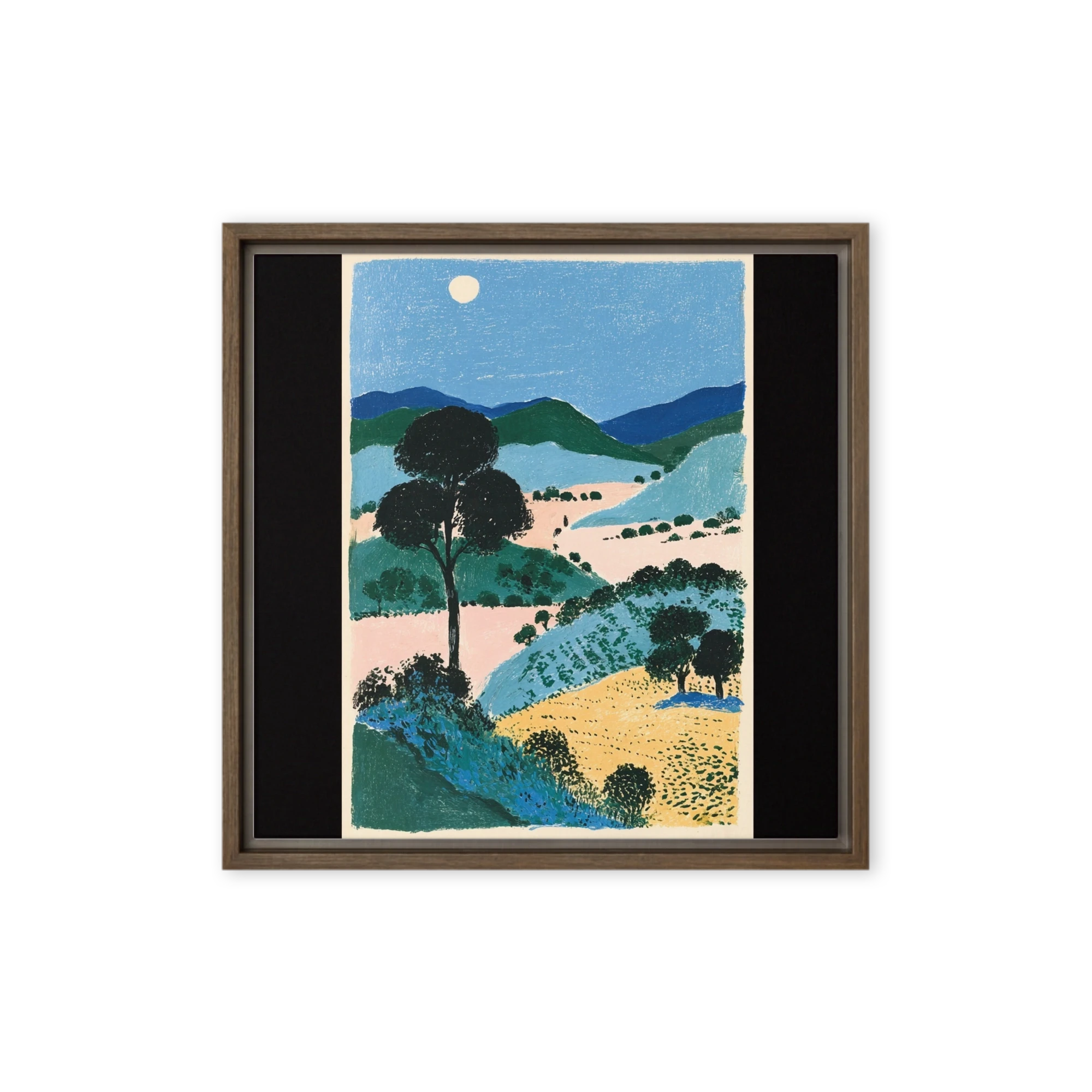 Full Moon over Pastoral Hills