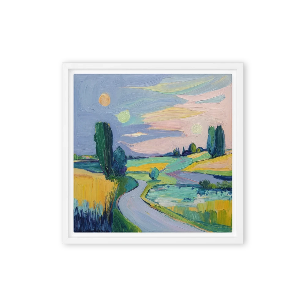 Three Moons Over Pastoral Hills | Art Print