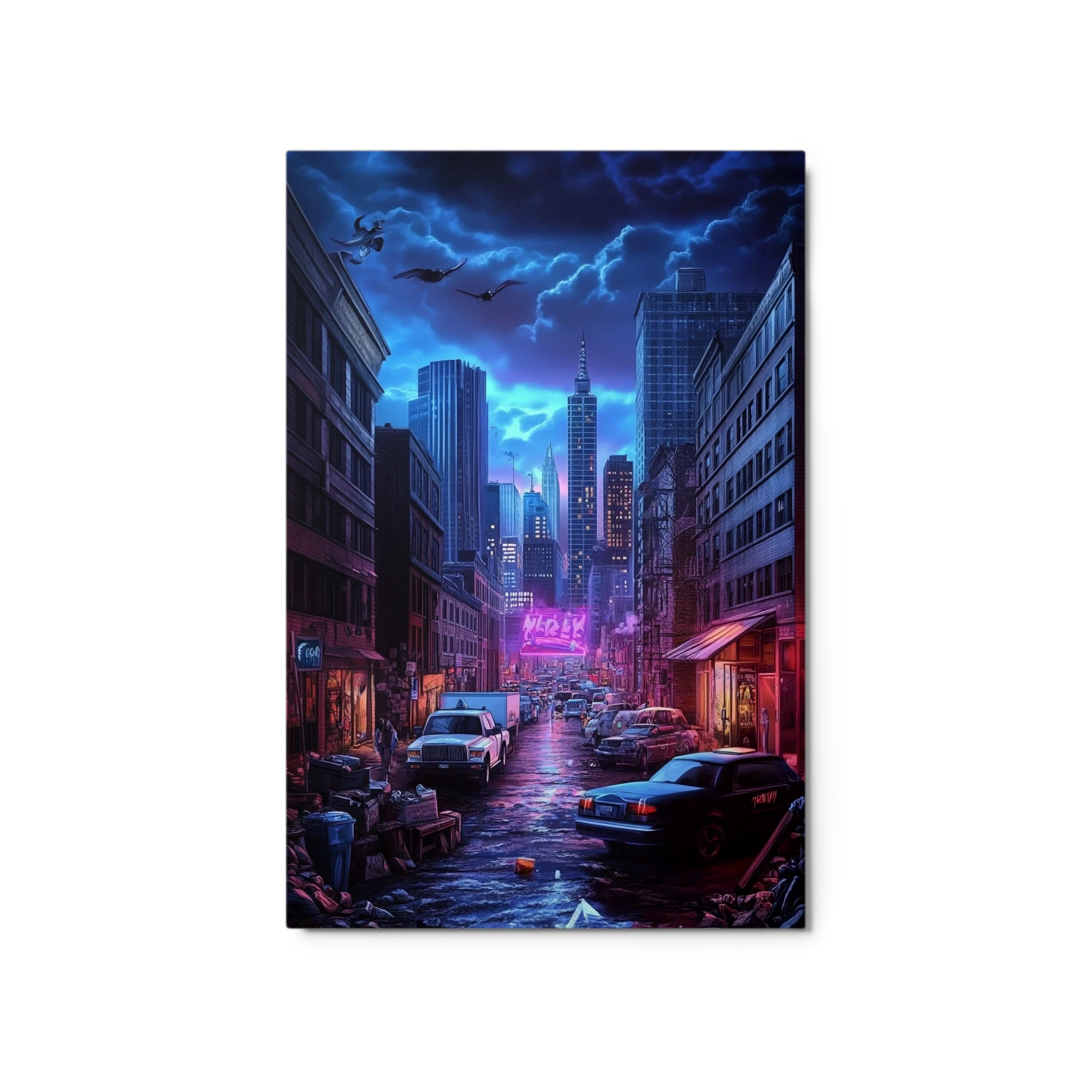 Futuristic Cityscape at Night
