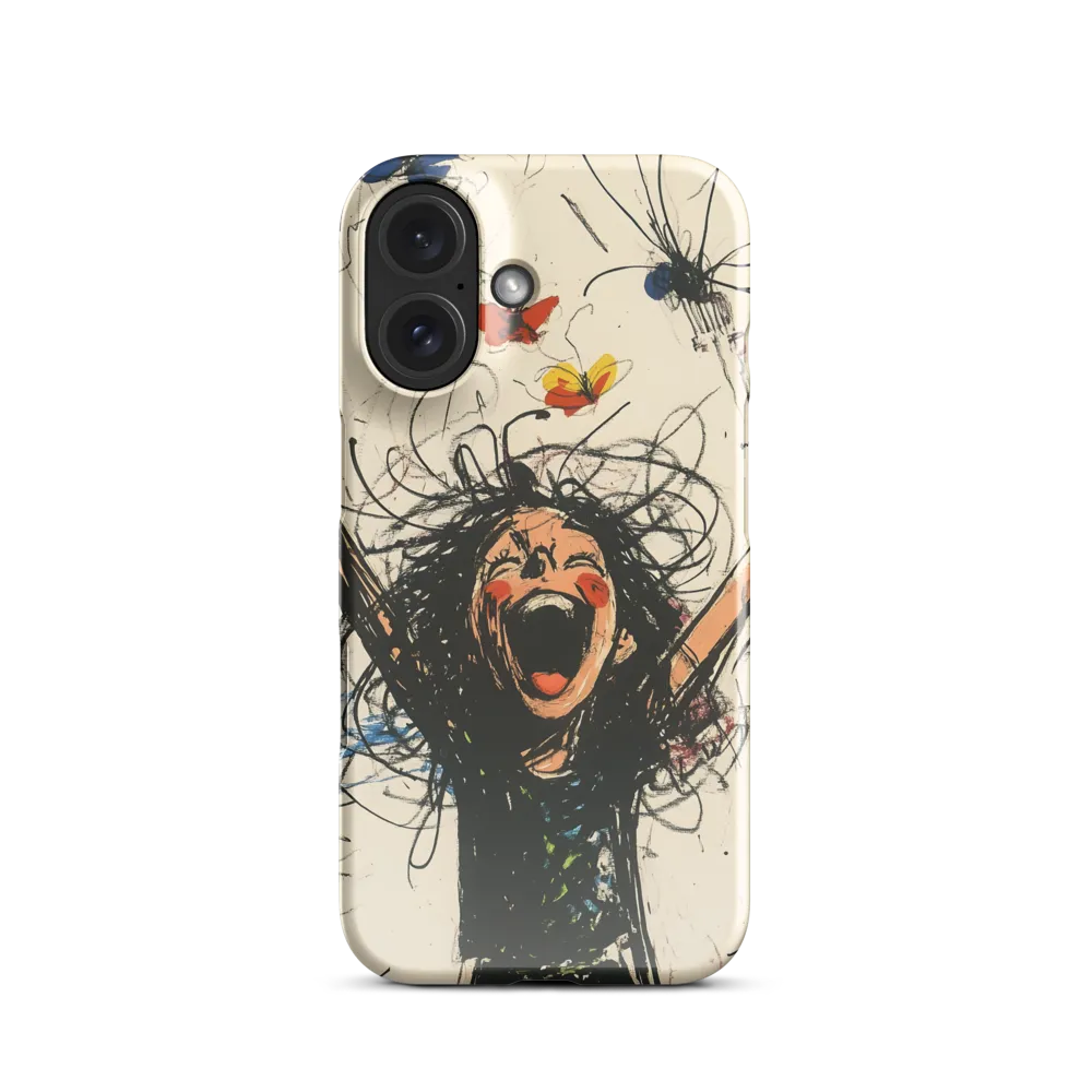 Exuberant Scream with Butterflies 
 iPhone 13 | Snap Case