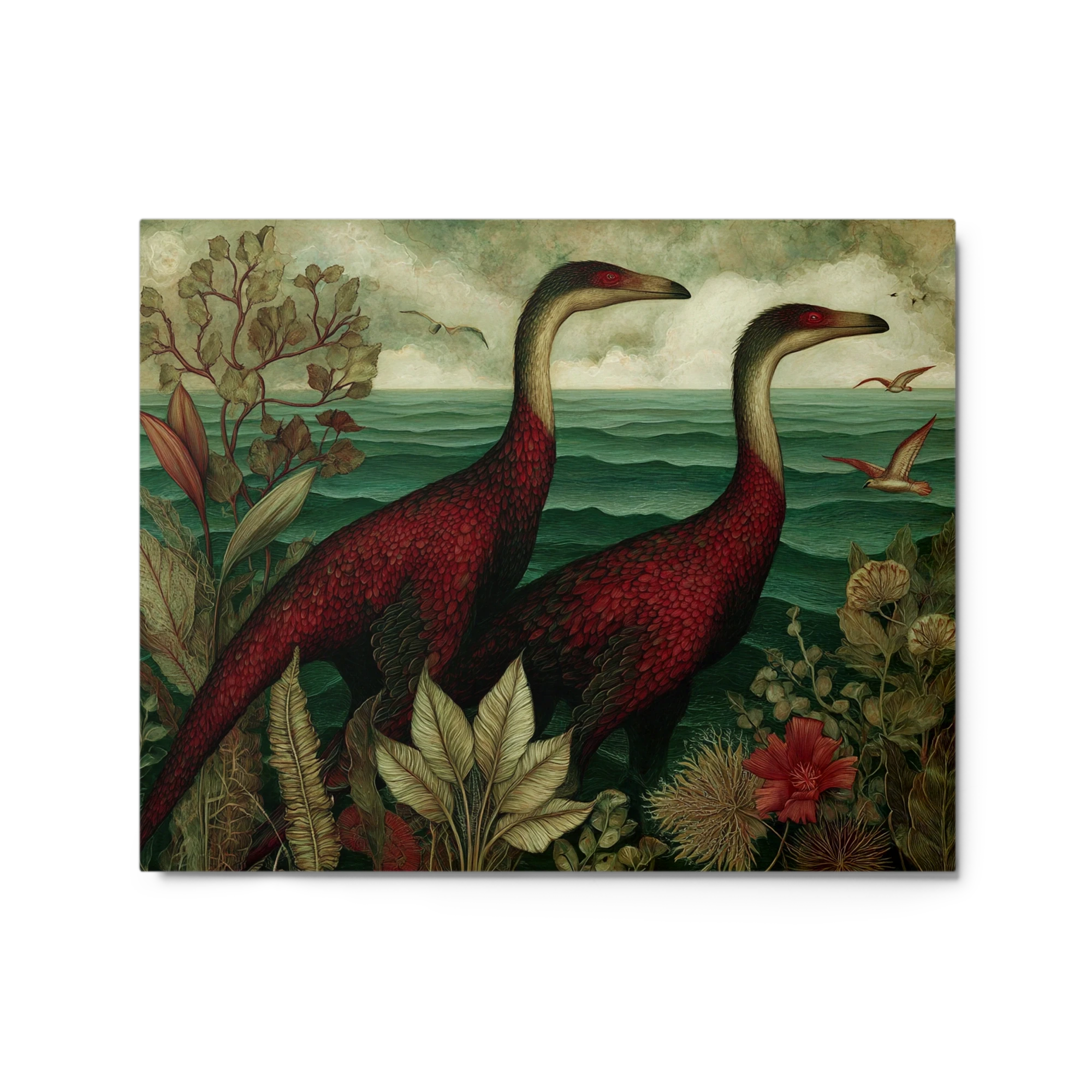 Shore of Crimson Raptors
