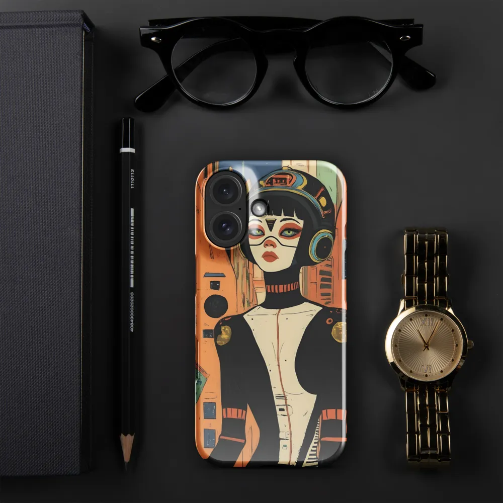 Neon Metropolis Sentinel 
 Samsung Galaxy S25 | Snap Case