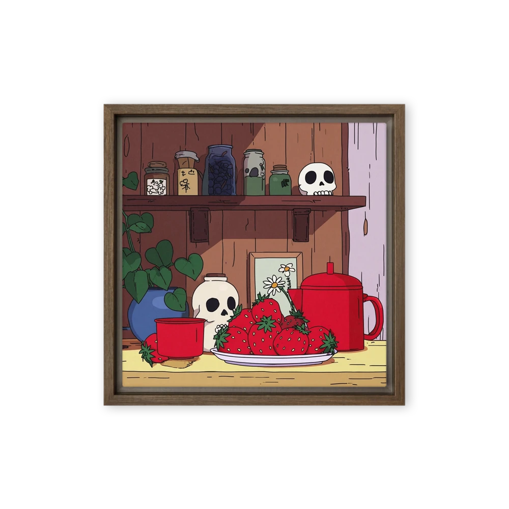Strawberries and Skulls | Art Print