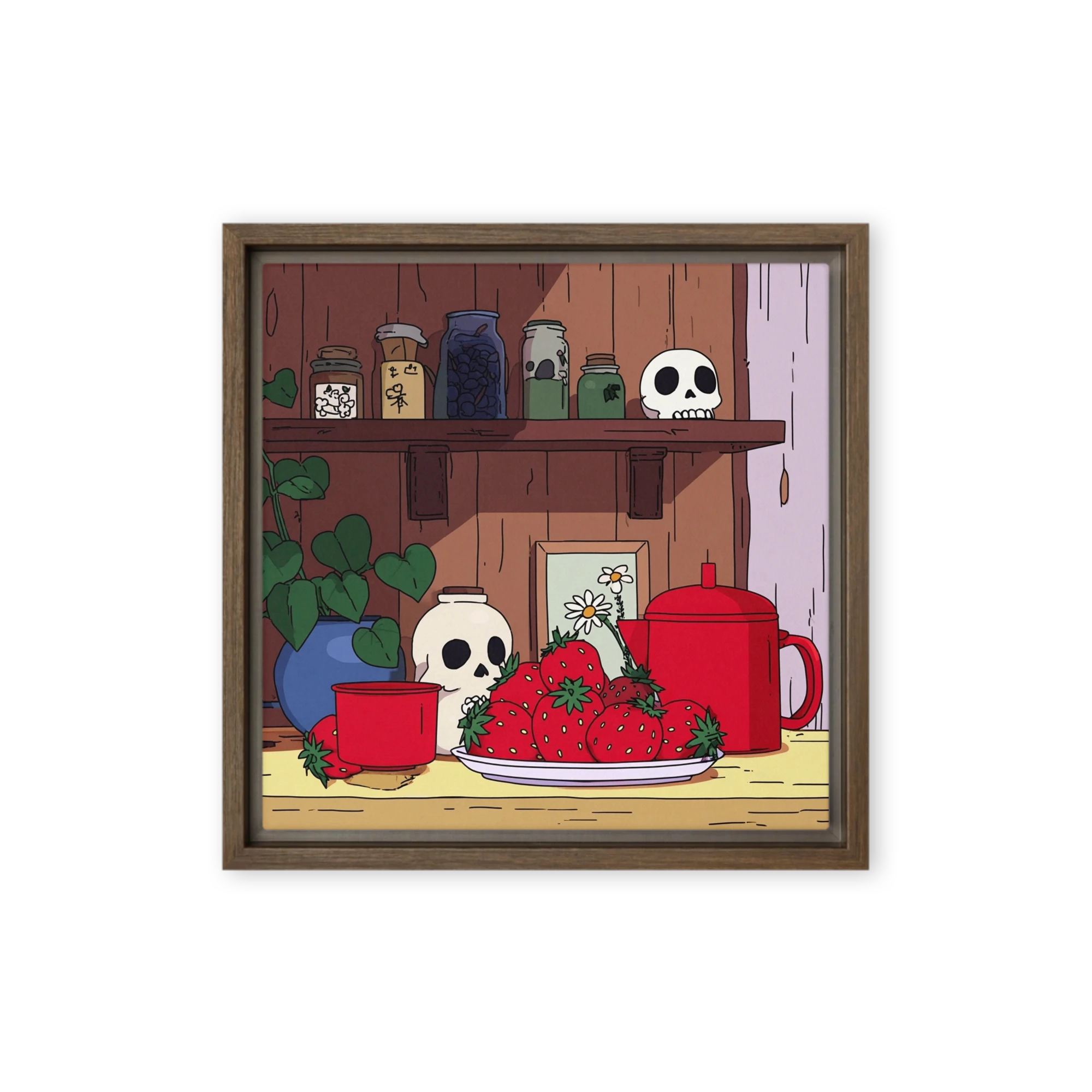 Strawberries and Skulls | Art Print
