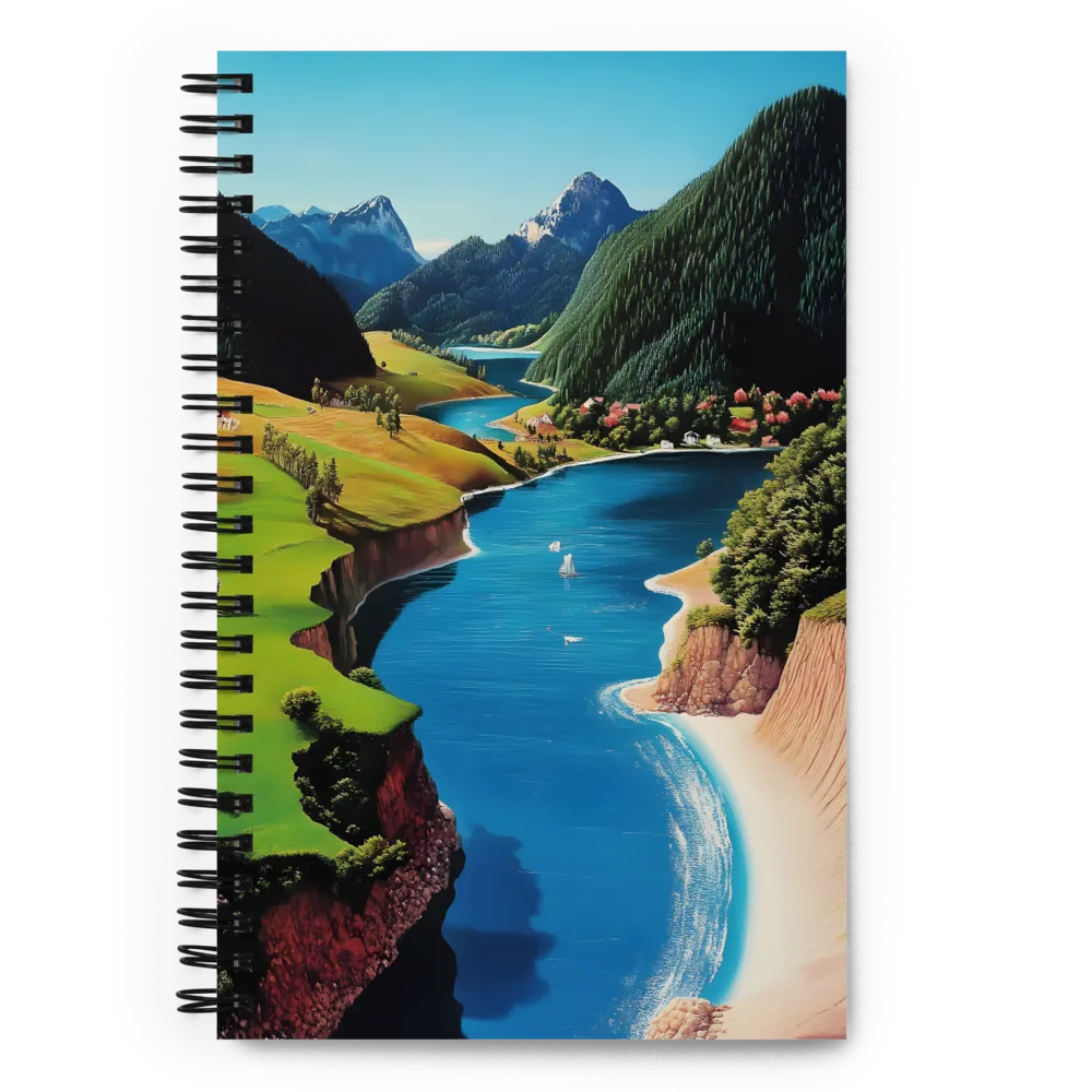 Serene Alpine Vista 
 Spiral Notebook | 140 pages