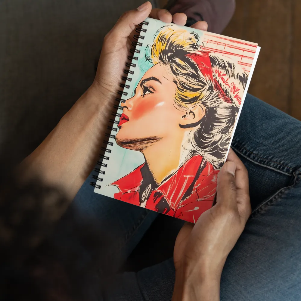 Pop Art Woman 
 Spiral Notebook | 140 pages
