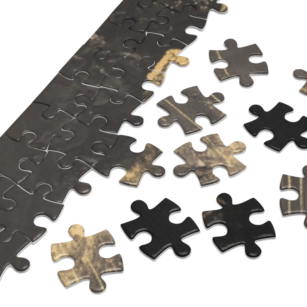 Gilded Silhouette in Storm 
 Jigsaw Puzzle in Tin Box