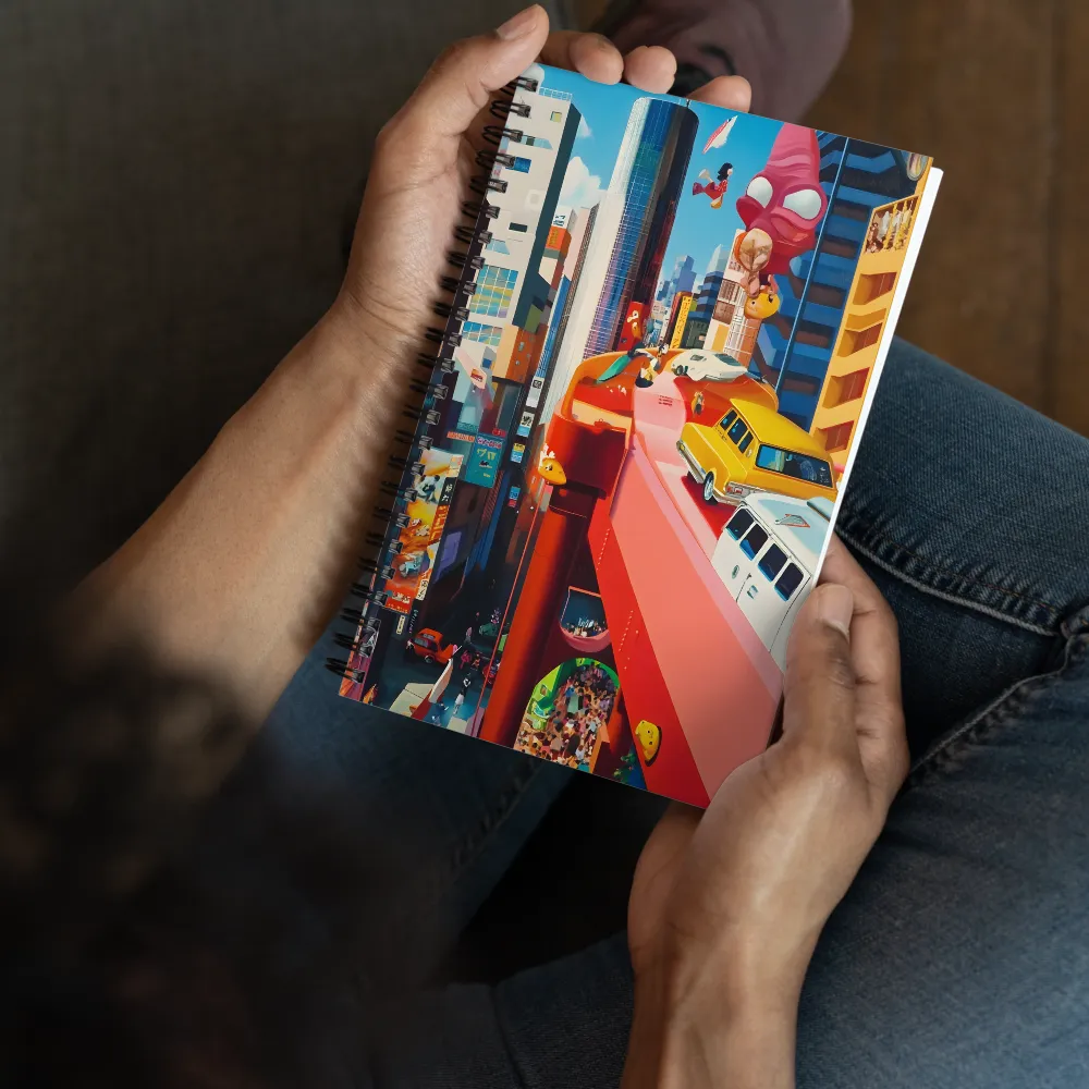 Pop Surreal Metropolis 
 Spiral Notebook | 140 pages