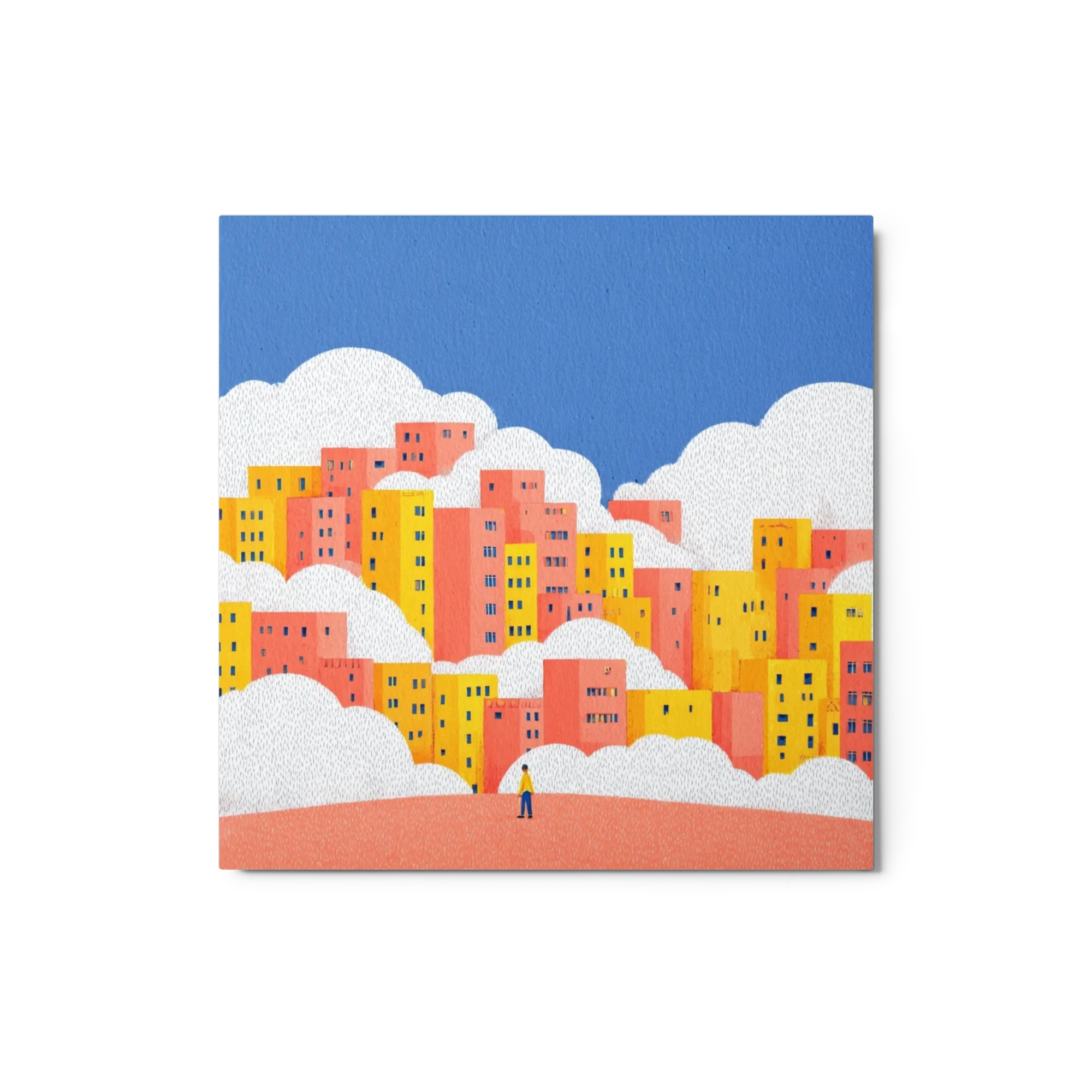 Stadt über den Wolken
