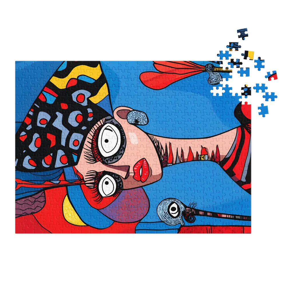 Vibrant Portrait of a Woman | Jigsaw Puzzle (252/520 pieces)