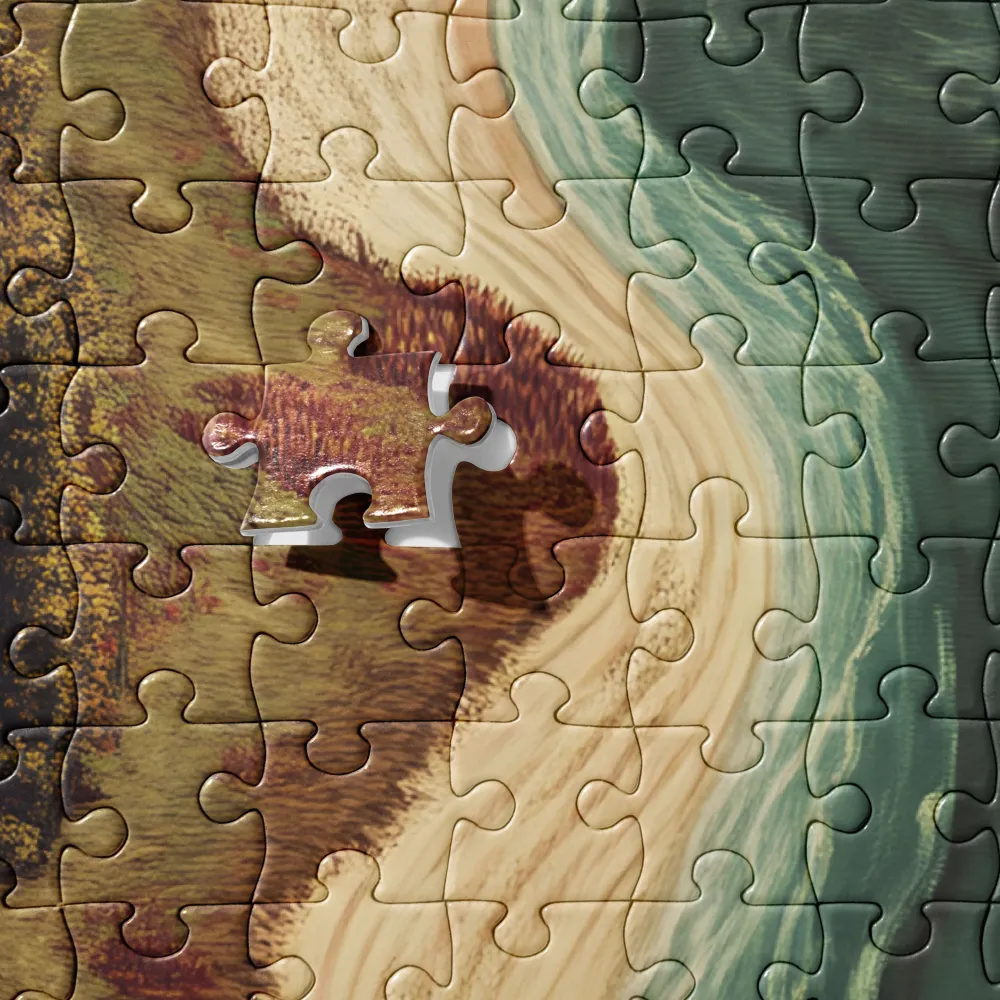 Winding Coastal Journey 
 Jigsaw Puzzle in Tin Box
