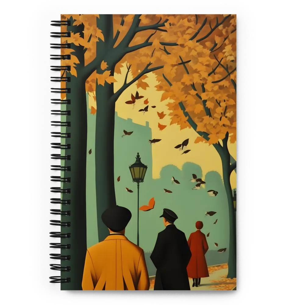 Autumnal City Stroll 
 Spiral Notebook | 140 pages