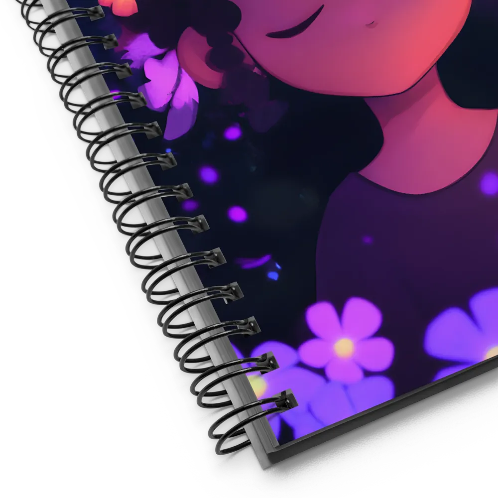 Enchanted Bloom Portrait 
 Spiral Notebook | 140 pages