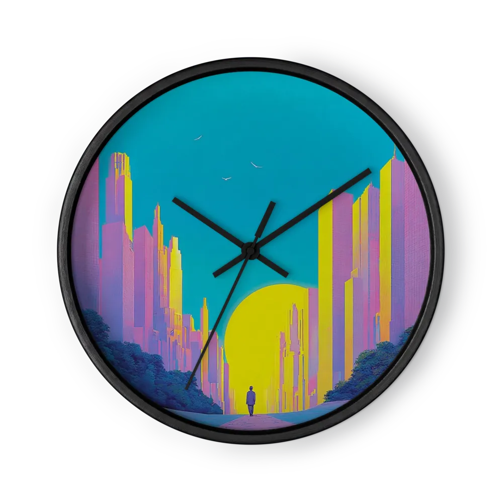Solitary Horizon | Wall Clock
