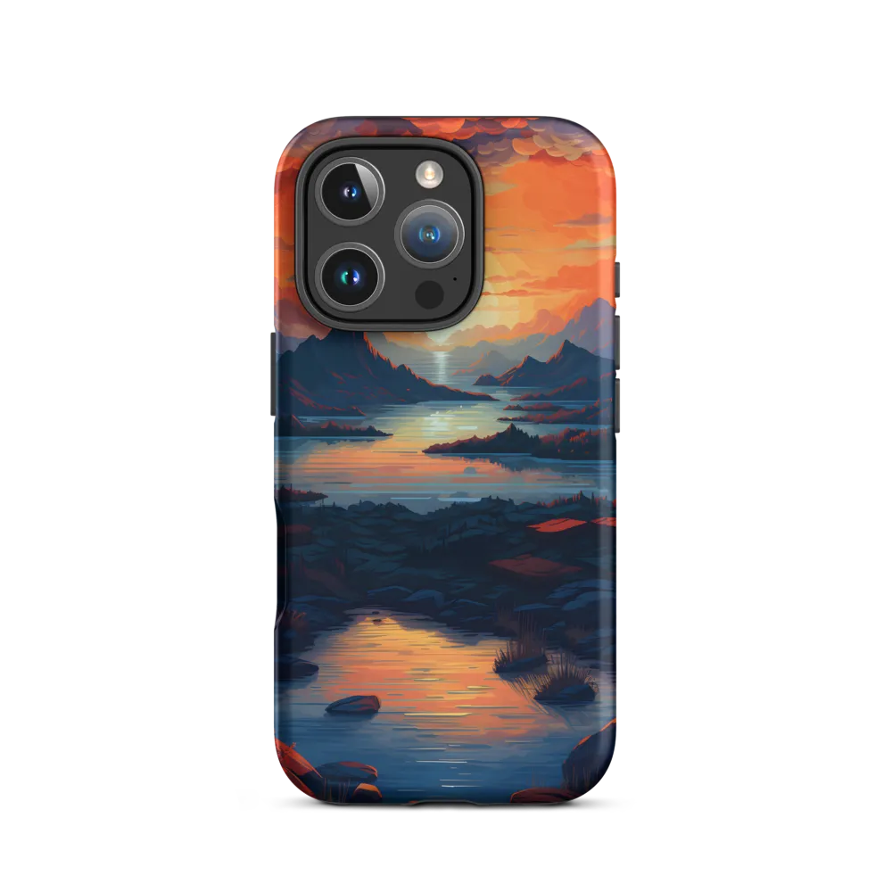 Vibrant Sunset Landscape | Phone Case