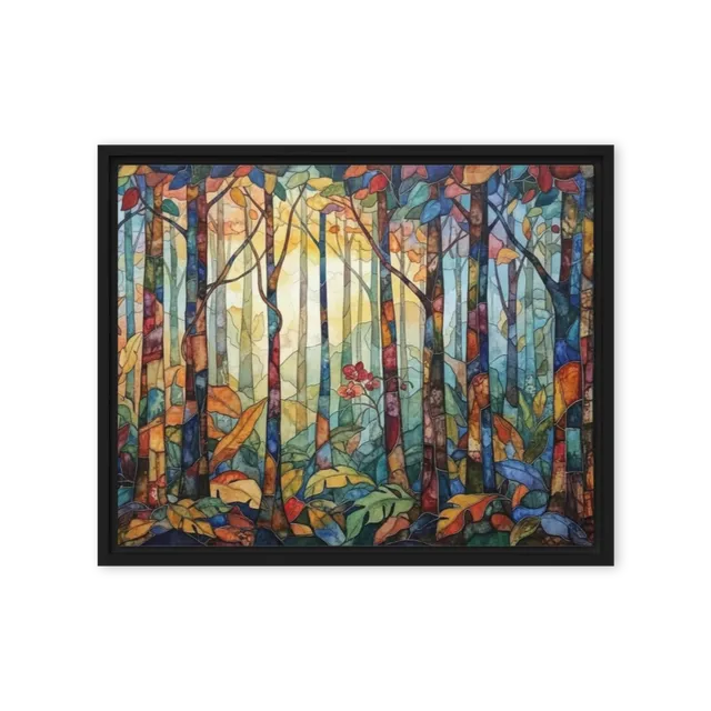 Stained Glass Forest Canopy | Art Print