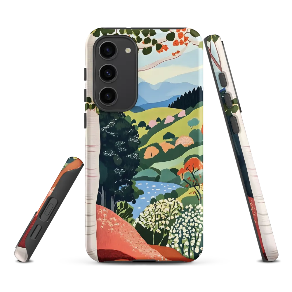 Autumn Birches by the River | Phone Case