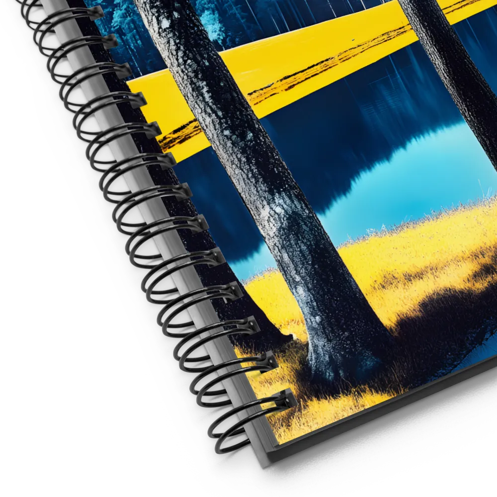 Abstract Color Bloc Landscape 
 Spiral Notebook | 140 pages