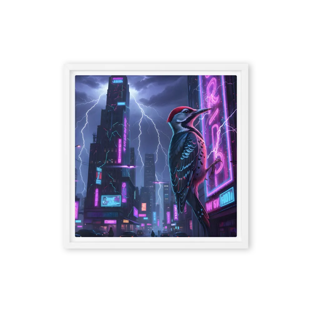 Storm Watcher 
 Poster with White Frame | 16″x 16″