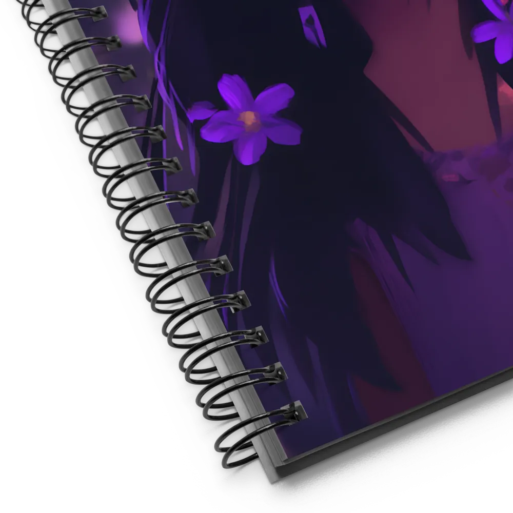 Whimsical Floral Portrait 
 Spiral Notebook | 140 pages