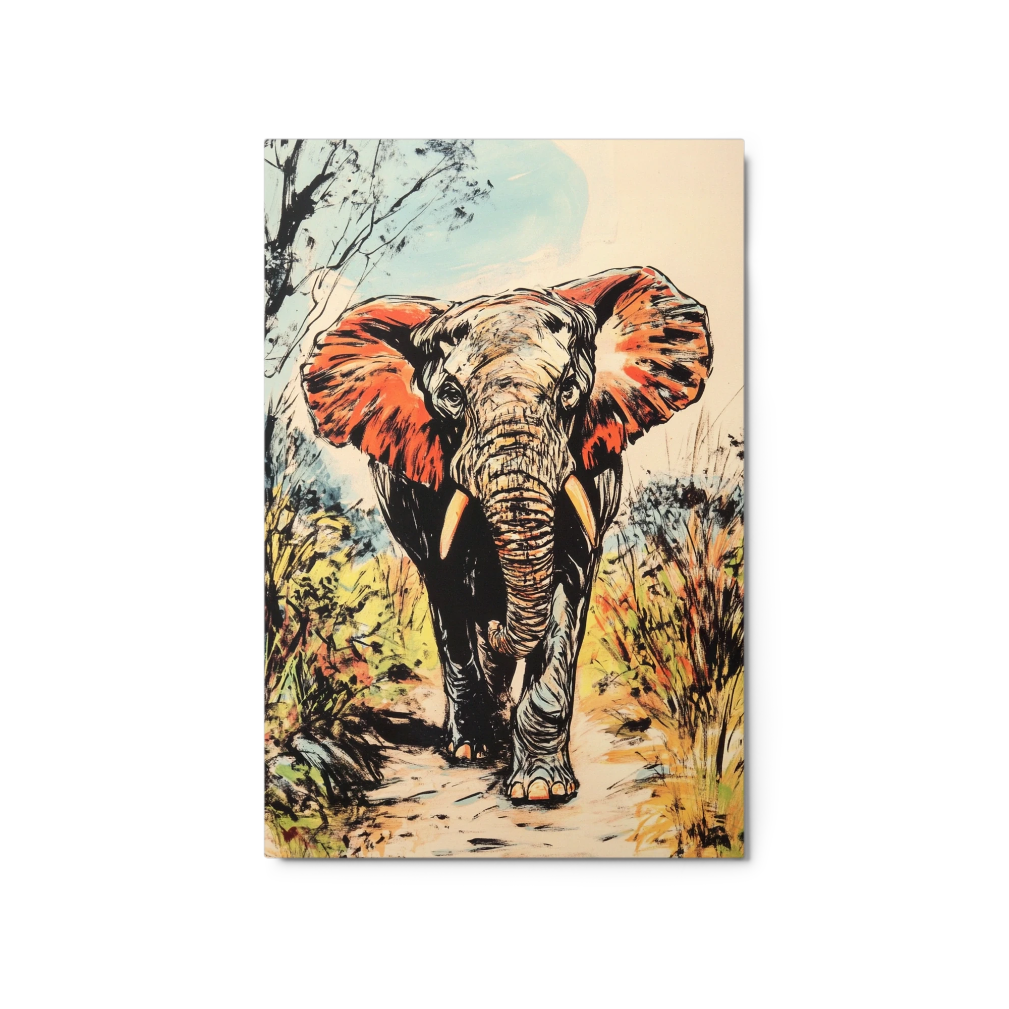 Bold Elephant in Pop Art