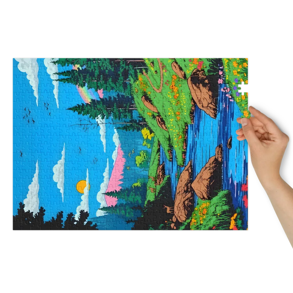 Rainbow Meadow Stream | Jigsaw Puzzles