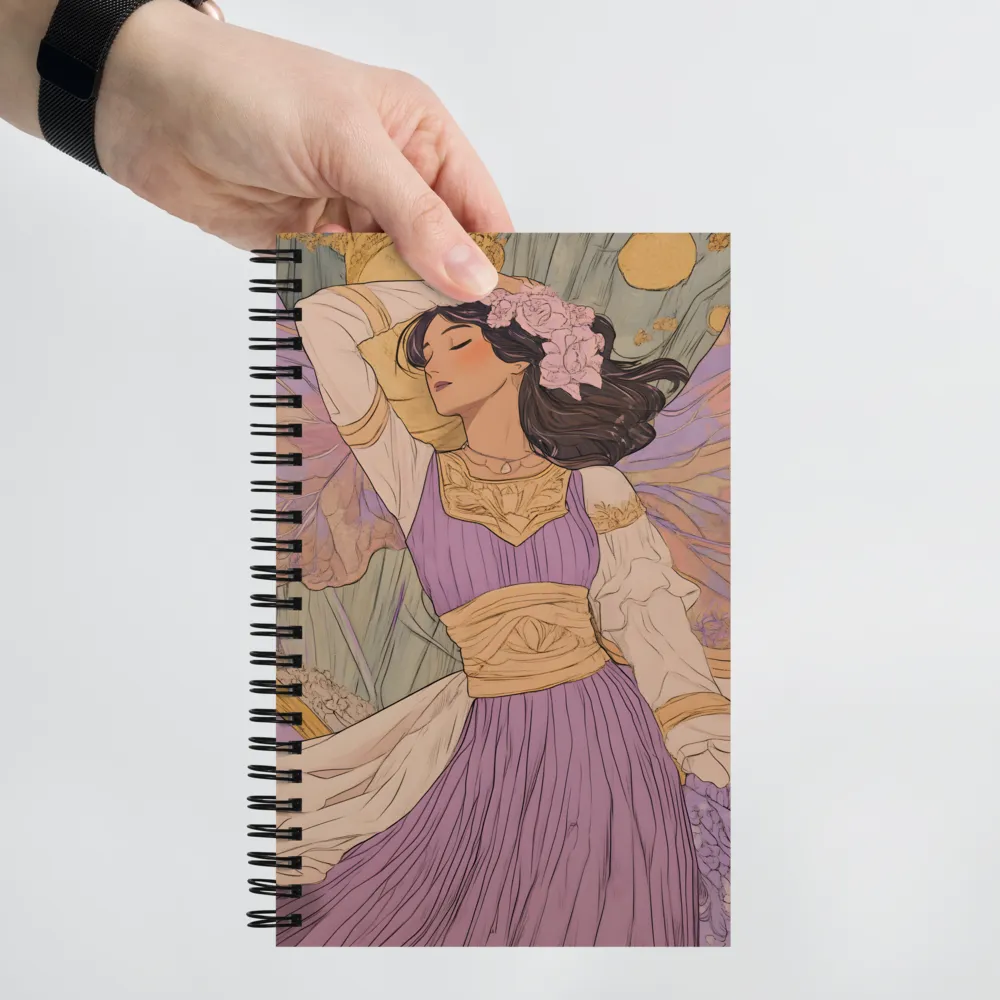 Art Nouveau Fairy Dream 
 Spiral Notebook | 140 pages