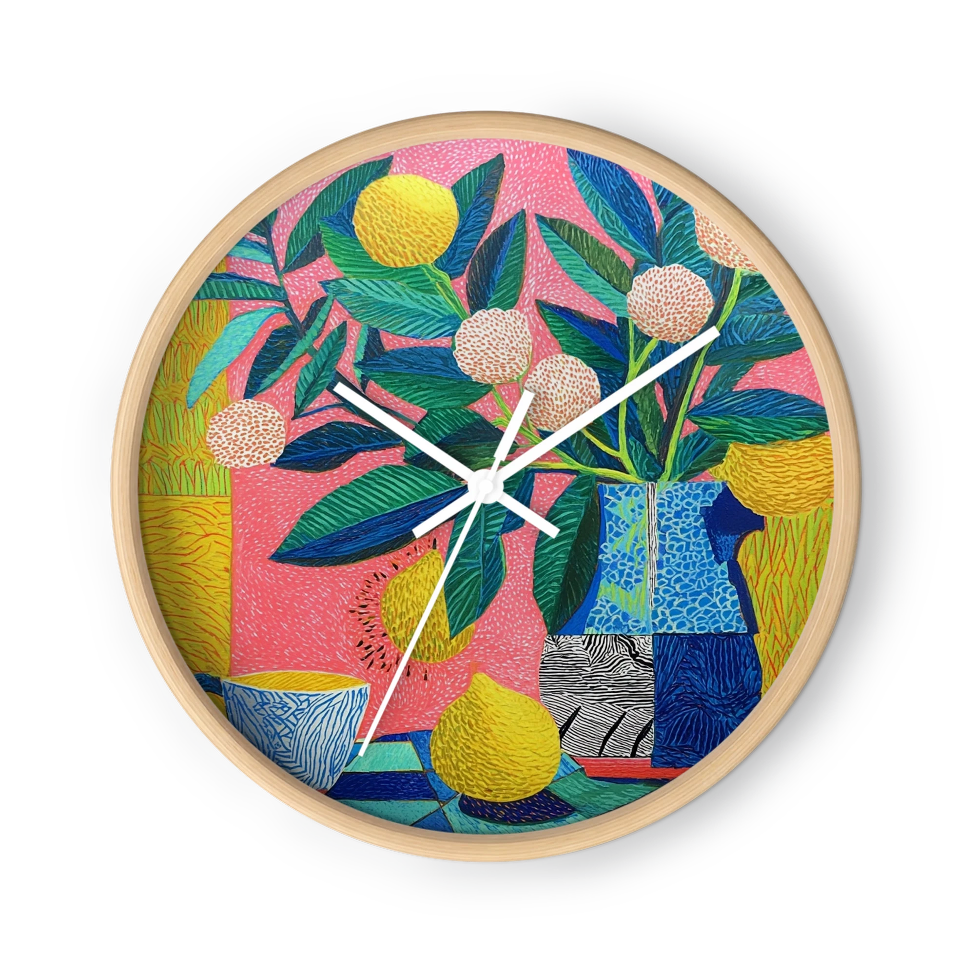 Pink Still Life with Lemons