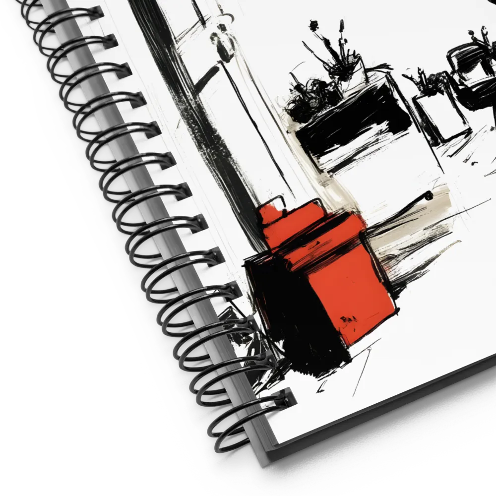 Man in Doorway 
 Spiral Notebook | 140 pages