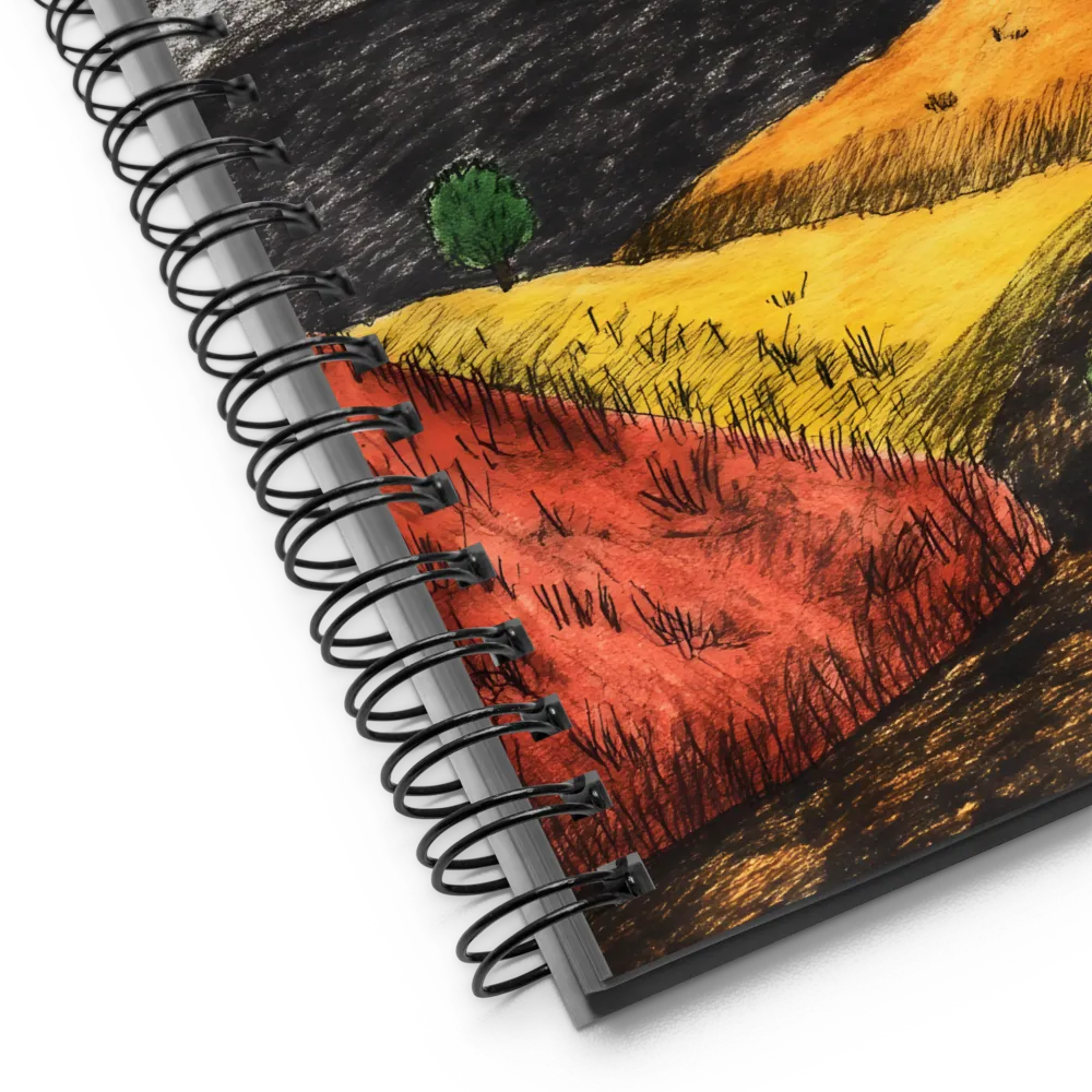 Colorful Hills Landscape 
 Spiral Notebook | 140 pages