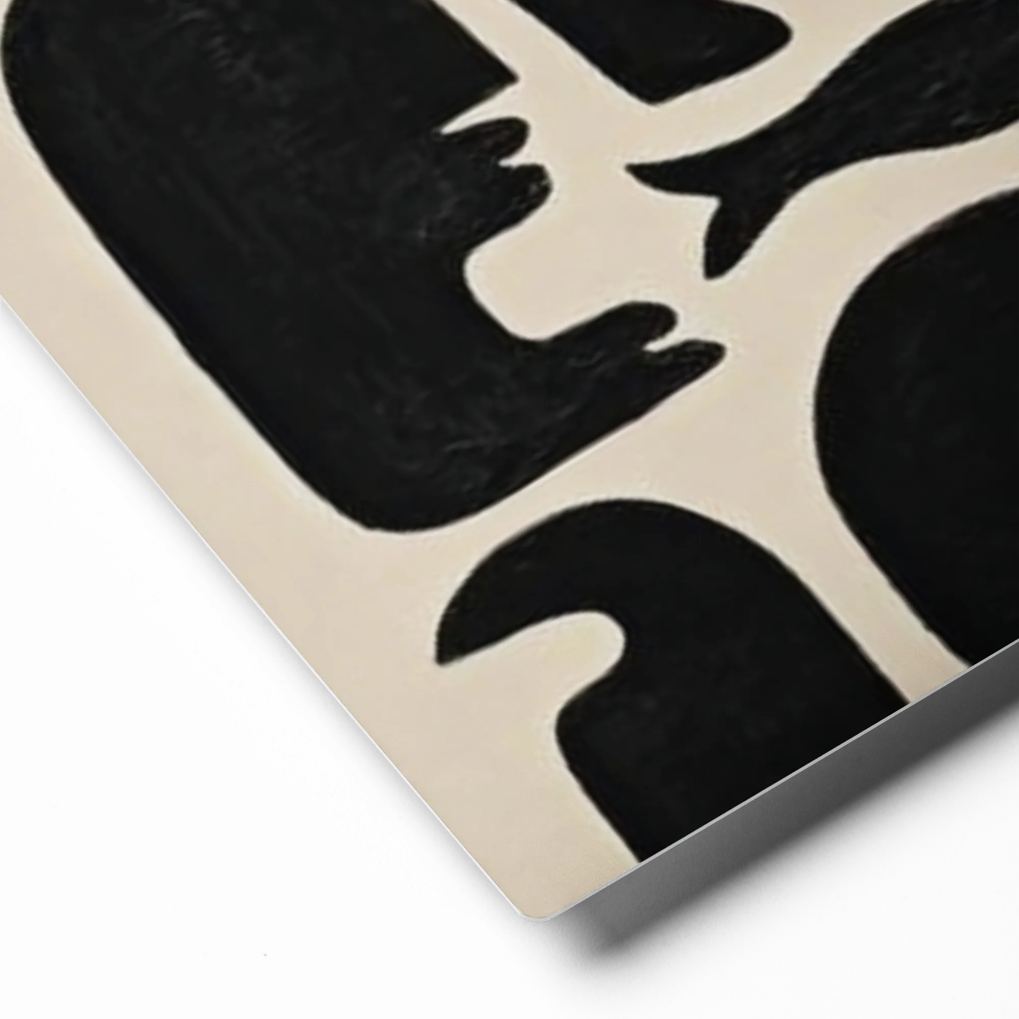 Biomorphic Shadows 
 Poster with White Frame | 16″x 16″