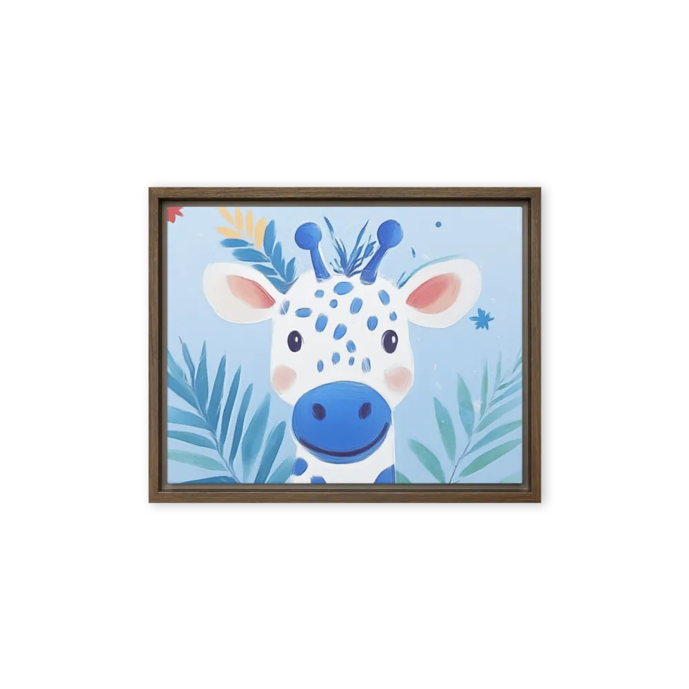 Whimsical Blue Giraffe | Art Print